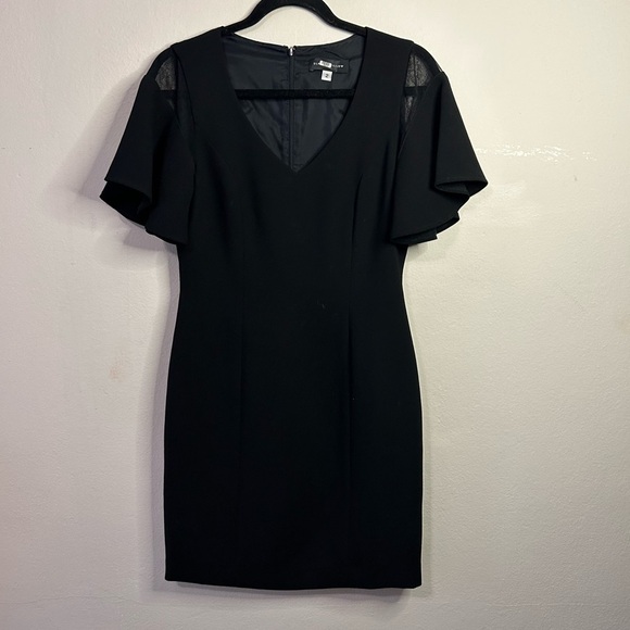 Slate & Willow Flutter LBD Crepe Dress - Picture 2 of 5